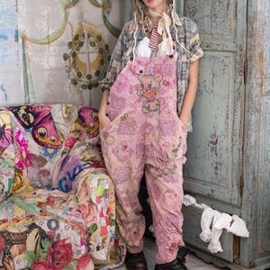 🧸MAGNOLIA PEARL QUILLWORK EMBROIDERED OVERALLS🧸